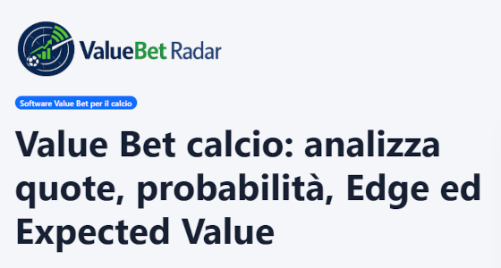 value bet nel calcio